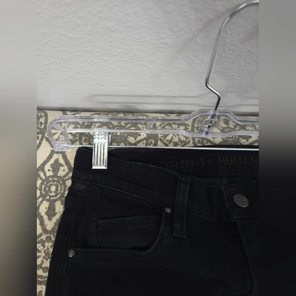 Citizens Of Humanity Classic Black Ankle Straight Jeans